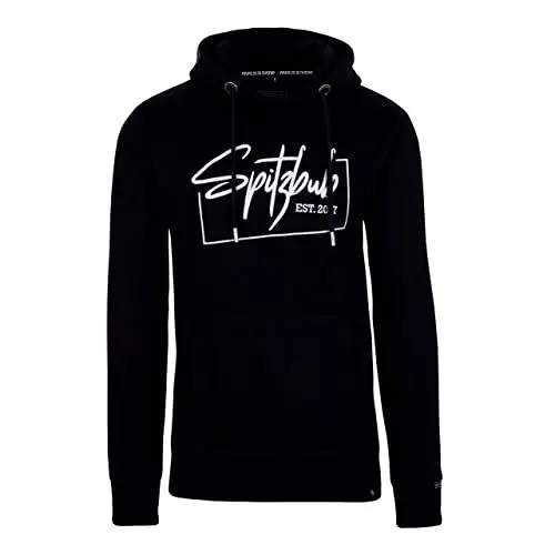 Produktbild: Spitzbub Herren Hoodie Pullover mit Kapuze Kapuzenpullover Street-Design in Schwarz (as3, Alpha, x_l, Regular, Regular, XL)