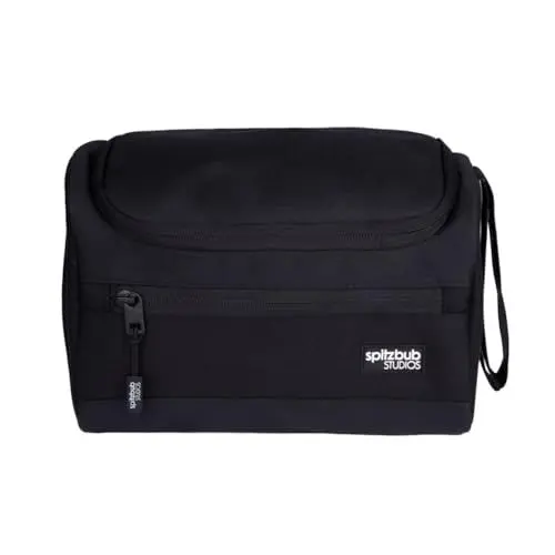 Produktbild: Spitzbub Kulturbeutel Kuturtasche zum aufhängen Reise Waschtasche (Schwarz)