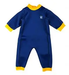 Produktbild: Splash About Warm In One Baby Erwärmen Wetsuit, Navy & Yellow, 3-6 monate
