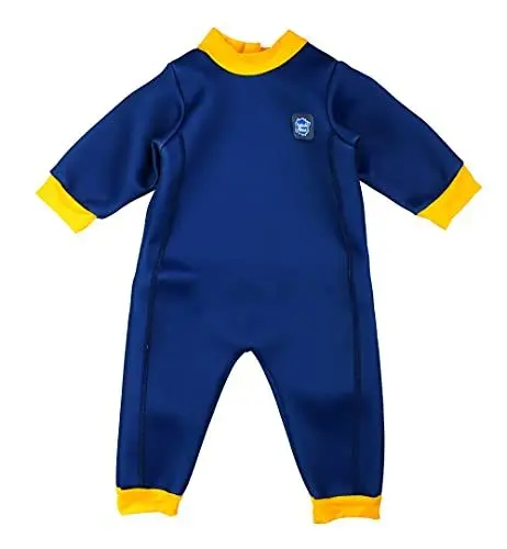 Produktbild: Splash About Warm In One Baby Erwärmen Wetsuit, Navy & Yellow, 3-6 monate