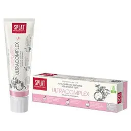 Produktbild: SPLAT PROFESSIONAL Ultracomplex Zahnpasta mit Mehrfachwirkung - Zahncreme für weiße Zähne, gesundes Zahnfleisch und frischen Atem - fluoridfrei - 100ml Packung