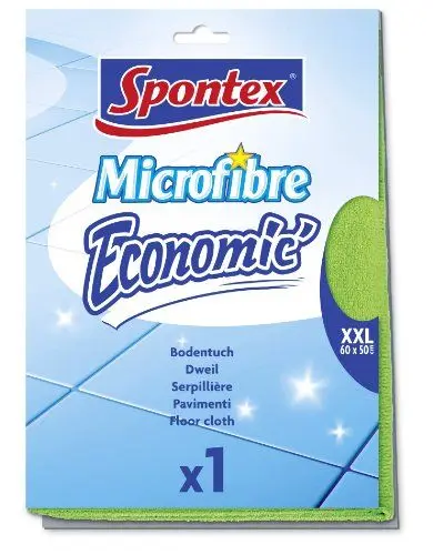 Produktbild: Spontex Microfibre Economic Bodentuch, 1er Pack – XXL Mikrofaser-Bodentuch