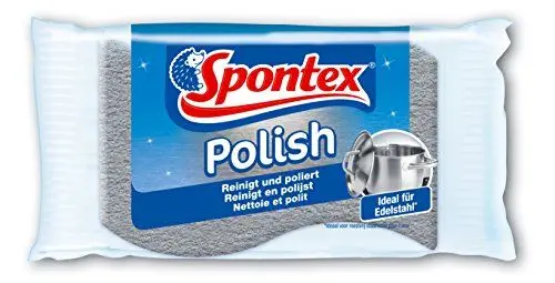Produktbild: Spontex Polish Edelstahl-Putz - Scheuerschwamm ideal für Edelstahltöpfe