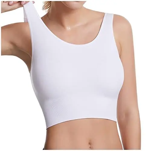Produktbild: Sport Bh Hautfarben OrthopäDischer Entlastungs Bh Damen 1 Bügel Dessous Spitze Weste Damen Elegant Dirndl Bluse Schwarz Dirndl Bluse Spitzenbluse Für Bh Unwattiert Mit BüGel Wattierter Bh (White, M)