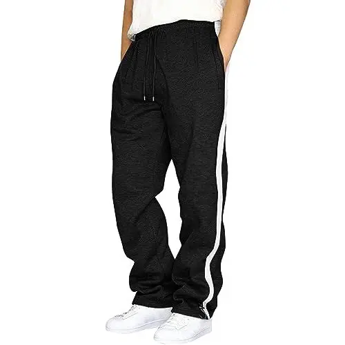 Produktbild: Sport Hose Mä Herren Jogginghose Baumwolle Hose Leinen Herren Jogginghose Herren Offener Beinabschluss Jogginghose Herren Eng Anliegend Jogginghose Freizeit Herren Lang Jogginghose Herren GrößE 98