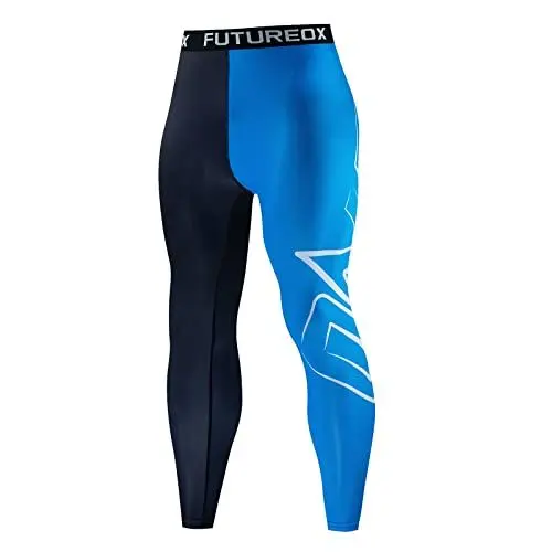 Produktbild: Sport- und Fitnesshose für Herren, Trainingshose, hochelastisch, schnell trocknend, Hose und Schweiß-Leggings und -Hosen Lange Unterhosen Herren Sexy (Blue, XL)