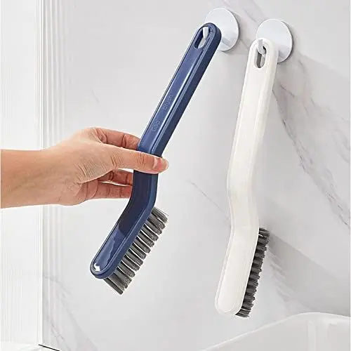 Produktbild: SPORTARC 2 x multifunktionale Bodennahtbürste, 2-in-1 Clip-Haar-Fenster-Reinigungsbürste für Wand, Badezimmer, Eckspalt, Bürste, Fugendüse, Reinigungsbürste