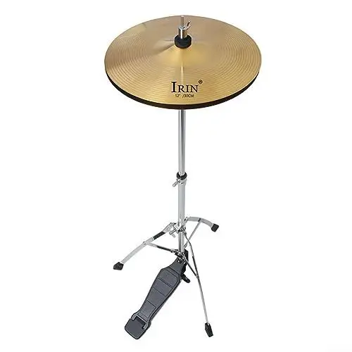 Produktbild: SPORTARC Brass Cymbals Percussion Splash Crash Hi-Hat Becken Frame Drum Becken für Anfänger Profispieler 12