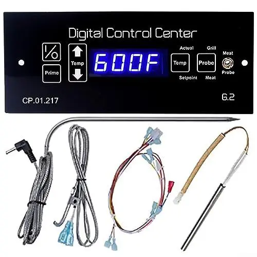 Produktbild: SPORTARC Digitale Thermostatplatte/Steuerung, digitales Thermostat-Set, Steuerplatine, Ersatzteile für Louisiana-Grills, Pellet-Grill mit Kabelbaum, Kombi-Pack