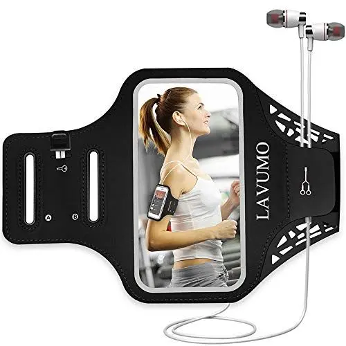 Produktbild: Sportarmband Armtasche für iPhone 12 Mini iPhone SE 8 7 6 6s SE 5S 5 5C SE 2020 Samsung Galaxy A3 A5 S3 S4 Joggen Laufen Handy Sport Handytasche mit Schlüsseltasche & kleines Geld