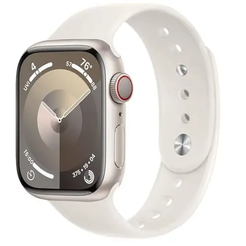 Produktbild: Sportarmband für Apple Watch Armband 40mm 42mm 44mm 46mm 41mm 45mm 49mm 38mm iWatch Armbänder Damen Herren,Weiches Silikon Band Apfelband für Apple Watch SE 2024 Serie 10 9 8 7 6 5 4 3 Ultra/2 Strap