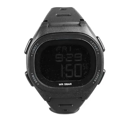Produktbild: Sport-Digitaluhr, wasserdichte Sportuhr, Digitalanzeige, Wasserbeständig, Zweite Stoppuhr, 12/24-Stunden-Format, Täglicher Alarm, Schwimmuhr für Männer und Frauen, Schwarz, Zum