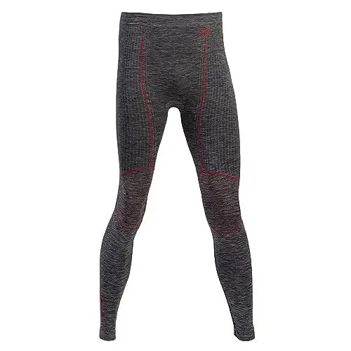 Produktbild: Sporthose, Fitness-Leggings, schnelltrocknend, Thermo-Leggings für Herren, Melange/Rot, Small