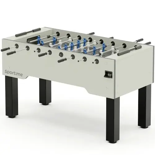 Produktbild: Sportime Tischkicker Match | Guardian vs Dragon | Figuren mit Gewichtsausgleich | Wartungsfreie Guardian Gleitlager | Robustes 20 mm Spielfeld | Belastbar bis 35 kg | Indoor | 90 kg Gewicht