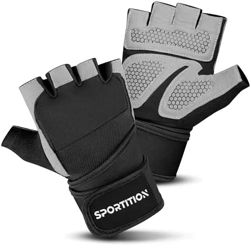 Produktbild: SPORTITION Advanced Performance Fitness-Handschuhe mit Handgelenkstütze, langer Riemen, Größe L