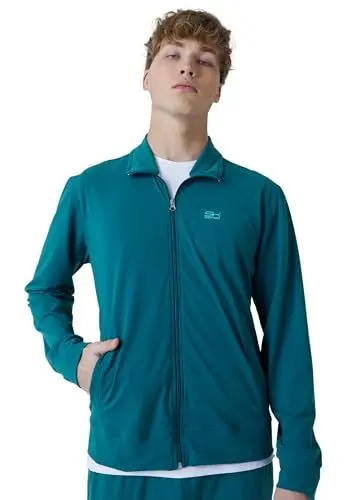 Produktbild: Sportkind Jungen & Herren Tennis, Fitness, Sport Joggingjacke, petrol grün, Gr. 140