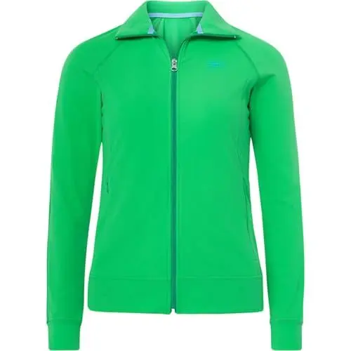Produktbild: Sportkind Mädchen & Damen Fitness, Sport, Tennisjacke ohne Kapuze mit Taschen, atmungsaktiv, grün, Gr. 116