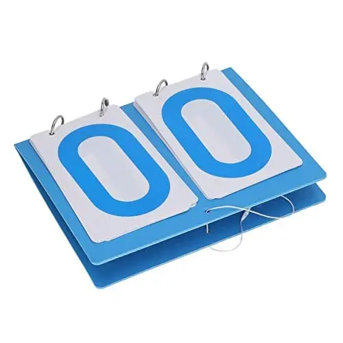Produktbild: Sportmarker, 2 -Digit -Kunststoffmarker Hellblau für Volleyball