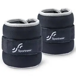 Produktbild: Sportneer Gewichtsmanschetten, Gewichte für Beine und Arme Gewichtsmanschetten fuß Set für Frauen 2 * 0,5Kg / 2 * 1Kg Gewicht Hand Ankle Weights Set perfekt zum Tanzen, Laufen