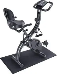 Produktbild: Sportneer Heimtrainer Fahrrad Klappbar für Zuhause - Ergometer Heimtrainer mit 16 Magnetische Widerstandsstufen, Hometrainer Fahrrad, Pulssensor