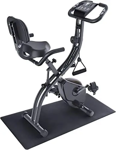 Produktbild: Sportneer Heimtrainer Fahrrad Klappbar – Ergometer Heimtrainer mit 16 Magnetische Widerstandsstufen, Spinning Bike Indoor mit Pulssensor, Ergometer Klappbar für Indoor Cardio Workout