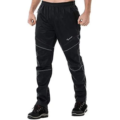 Produktbild: Sportneer Herren Radlerhose Lange Fahrradhose, Winter Herren Laufhose Radhose Leggings Radsport Hose für Männer Elastische Atmungsaktive