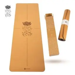 Produktbild: SPORTS-HERO® - Premium Yogamatte Kork - Yoga Matte Kork rutschfest | 100% nachhaltig & schadstofffrei | 183 x 61 x 0,5 cm