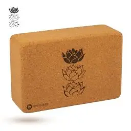 Produktbild: SPORTS-HERO® - Yoga Block Kork - Yoga Block aus Naturkork für Yoga und Pilates (23x15x7.5cm) | rutschfest & optimaler Grip durch Premium Naturkork