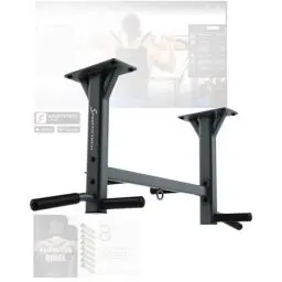 Produktbild: Sportstech 4in1 Klimmzugstange KS400 Deckenmontage, Deutsche Qualitätsmarke, Pull Up Bar, 6 rutschfeste Griffe, extrem stabil, unzählige Pull Up Übungen, Fitness für Zuhause, Ösen für Boxsack & Ropes