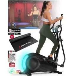 Produktbild: Sportstech CX700 mit innovativer LED Technologie | Deutsche Qualitätsmarke | Profigerät Crosstrainer für Zuhause | Heimtrainer 12 Programme | Ellipsentrainer gelenkschonend mit Magnetbremssystem 24 kg