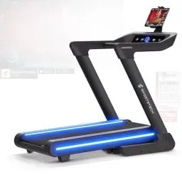 Produktbild: Sportstech Profi Laufband klappbar für Zuhause | Deutsche Qualitätsmarke | sTread Lite bis 20 km/h mit APP | große Lauffläche mit 17% Incline bis 150 kg | LED & Tabletholder | Fitness Treadmill