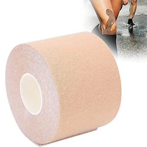 Produktbild: Sporttape Elastisch(5m*5cm Ungeschnittene Rolle), Wasserfestes & Elastisches Kinesiologie Tape, Hautfreundlich Kinesio Tapes Sport für Knie, Schulter und Ellenbogen, Muskelstraffende Bänder(Farbe)