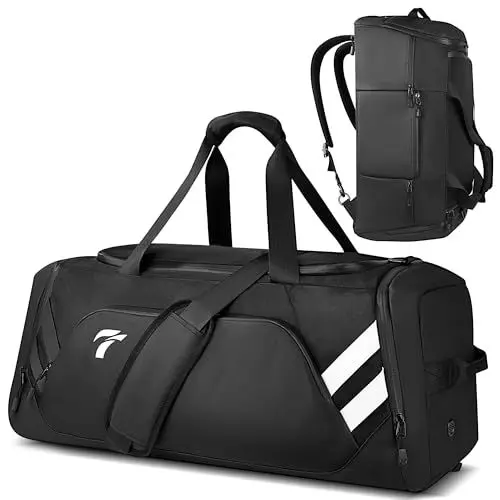 Produktbild: Sporttasche Herren, 58L Reisetasche Groß Sporttasche mit Schuhfach und Nassfach, Sporttasche Herren Groß Trainingstasche Herren Sporttasche Damen Fitness Tasche für Fitness, Reisen, Schwimmen, Sport