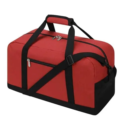 Produktbild: Sporttasche Klein, 20L Mini Reisetasche & Fitnesstasche für Sport Fitness & Reisen, Weekender Gym Bag 45x20x20cm-Rot