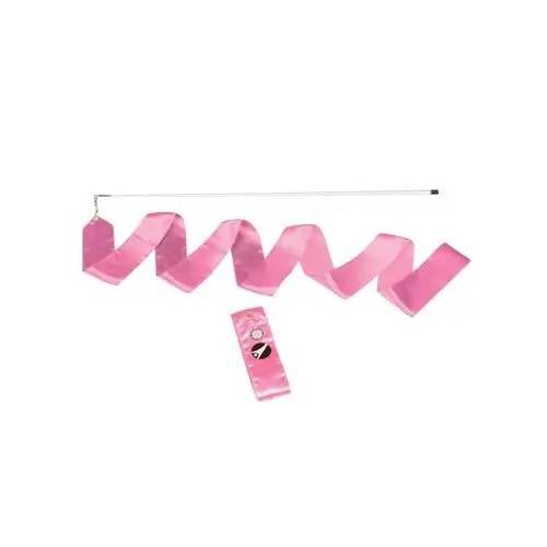 Produktbild: Sport-Thieme Gymnastikband mit Stab RSG | DTB- und Internationale Standard | Satinband, Fiberglas-Stab, Drehwirbel | 5 cm Bandbreite, 56 cm Stablänge