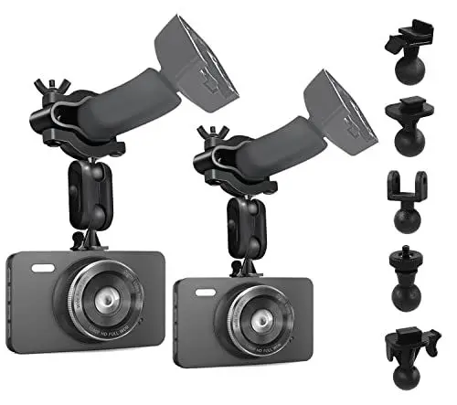 Produktbild: S90 Dash Cam Halterung, Dash Cam Spiegelhalterung mit 6 Stück Gelenken für Rove APEMAN CHORTAU Roav Nexar iiwey YI Z-Edge Old Shark KDLINKS Crosstour Falcon Zero Die meisten Auto Dash Cameras