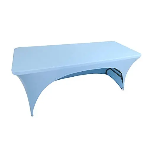 Produktbild: SPOUR Strechhussen, Stretch Tischdecke, Hussen Bierzeltgarnitur Stretchhussen, Spandex Tight Fit, rechteckige Tisch Cover-dj, Messen, (Himmelblau,244x74x76 cm)