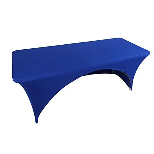 Produktbild: SPOUR Strechhussen, Stretch Tischdecke, Hussen Bierzeltgarnitur Stretchhussen, Spandex Tight Fit, rechteckige Tisch Cover-dj, Messen, (KöNigsblau,122x60x76 cm)