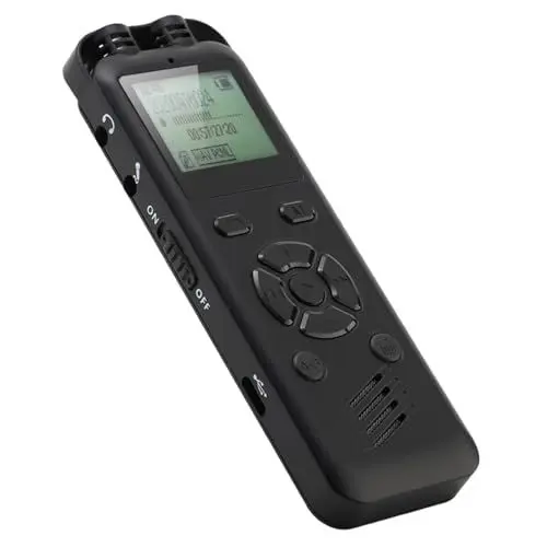 Produktbild: Sprachrekorder, Rekorder mit 20 Stunden Ununterbrochener Aufnahme, 8 GB für Klare und Beständige Tonaufnahme (32GB)