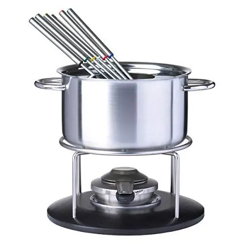 Produktbild: Spring 2626516020 Basic Fondue-Garnitur, Edelstahl, silber, 28 x 28,4 x 29,4 cm