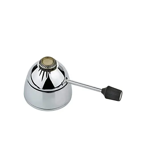Produktbild: Spring Fondue Gasbrenner | Edelstahl | 7 cm Ø, H: 6,5 cm | nachfüllbar mit Feuerzeug Gas | stufenlos regulierbar | geruchlose Flamme | Heizleistung: 0,5 kW, Silber