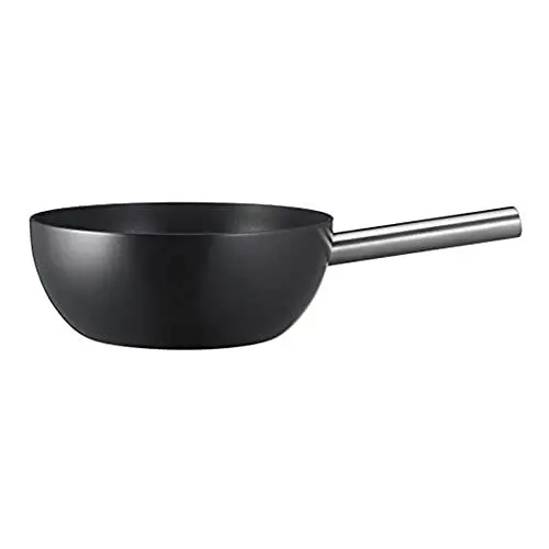 Produktbild: Spring Fondue Topf | Caquelon aus Aluminium-Guss | schwarz emailliert | Edelstahl Griff | antihaftbeschichtet | Fonduetopf induktionsgeeignet | für alle Fondue Arten