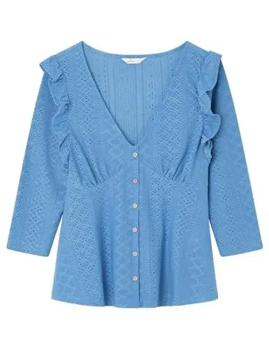 Produktbild: SPRINGFIELD Damen T-Shirt, Blues, XL