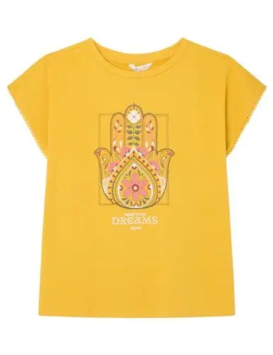 Produktbild: SPRINGFIELD Damen T-Shirt, Gold/Mustard, S