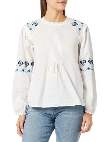 Produktbild: Springfield Damen Böhmisch Hemd, Gelb/Pistazie 5, 32