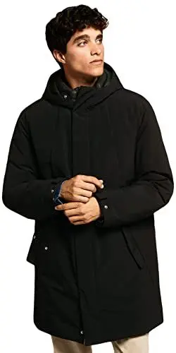 Produktbild: Springfield Herren Mantel Jacke, Schwarz, XL