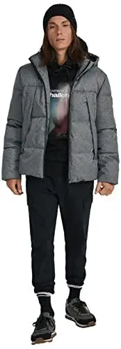 Produktbild: Springfield Herren Wollmantel Jacke, Mittelgrau, S