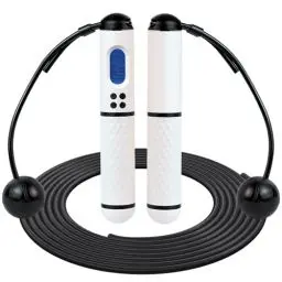 Produktbild: Springseil Erwachsene Fitness Speed Rope - Längenverstellbares Seil Skipping Rope Kalorienzähler Langlebiges Anti-Rutsch Griffe Seilspringen,für Fitness Ausdauer Geeignet Kinder und Erwachsene