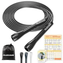 Produktbild: Springseil Verstellbares für Speed Skipping, PVC Springseil Erwachsene Fitness für Damen, Herren und Kinder, 3M Leichtes Springseil Mit Trainingsposter und ABS Rutschfester Griff
