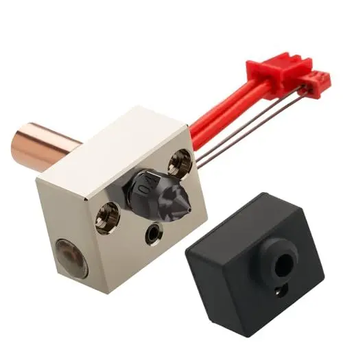 Produktbild: Sprite Extruder Hotend Heizblock Kit - Ender 3 S1 Heizblock Kit Upgrade 300°C mit Bimetall Heatbreak, Plated Copper Heater Block and Gehärteter Stahl Düse für Ender 3S1, Ender-3 S1 Pro/Plus, CR10 Smar
